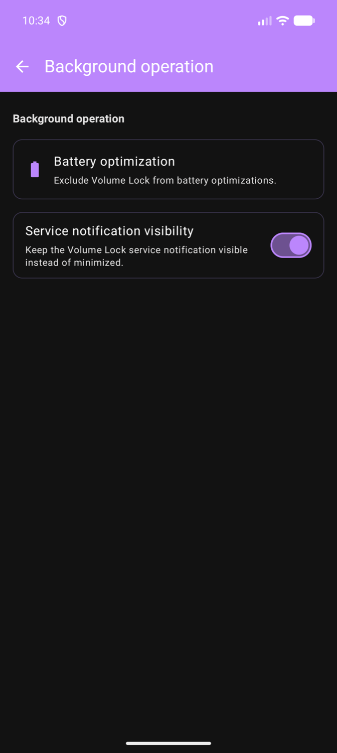 Background operation screen.